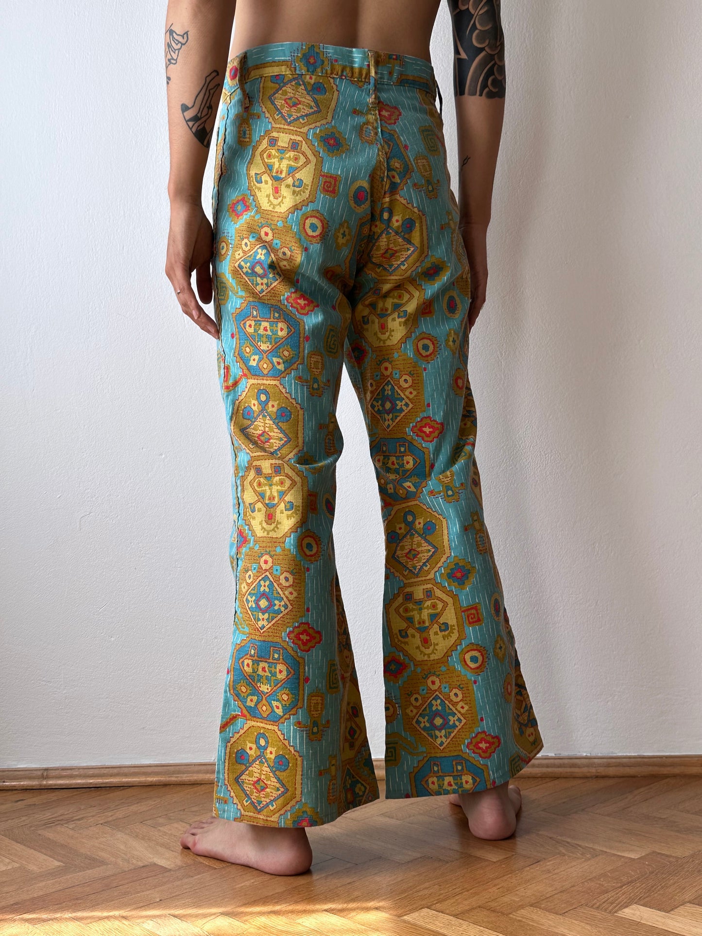 70's 70年代 Vintage ヴィンテージ flare pants hippie ヒッピー France French Toto 古着屋 プラハ 古着 Praha Prague Vintage store ユーロ古着 ヨーロッパ古着