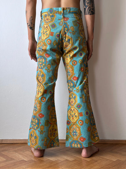 70's 70年代 Vintage ヴィンテージ flare pants hippie ヒッピー France French Toto 古着屋 プラハ 古着 Praha Prague Vintage store ユーロ古着 ヨーロッパ古着