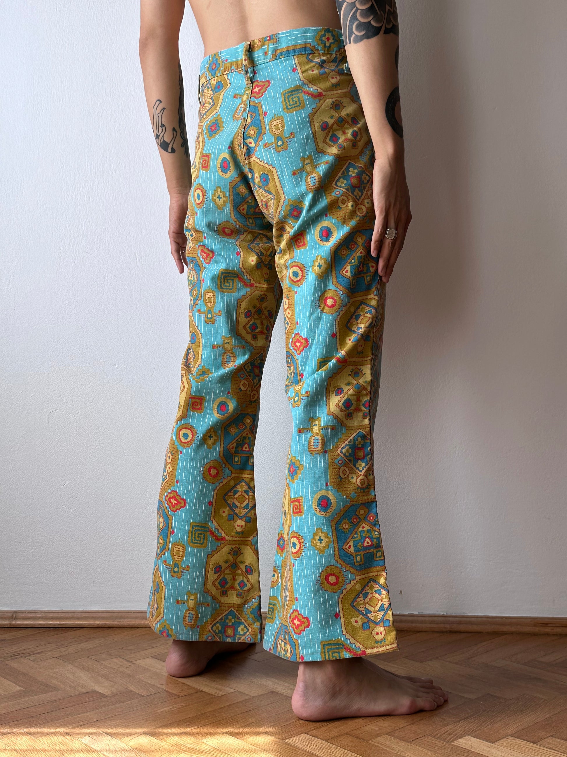 70's 70年代 Vintage ヴィンテージ flare pants hippie ヒッピー France French Toto 古着屋 プラハ 古着 Praha Prague Vintage store ユーロ古着 ヨーロッパ古着