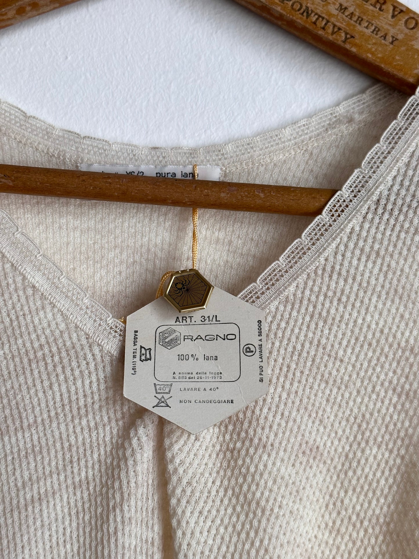 Italy deadstock wool underwear