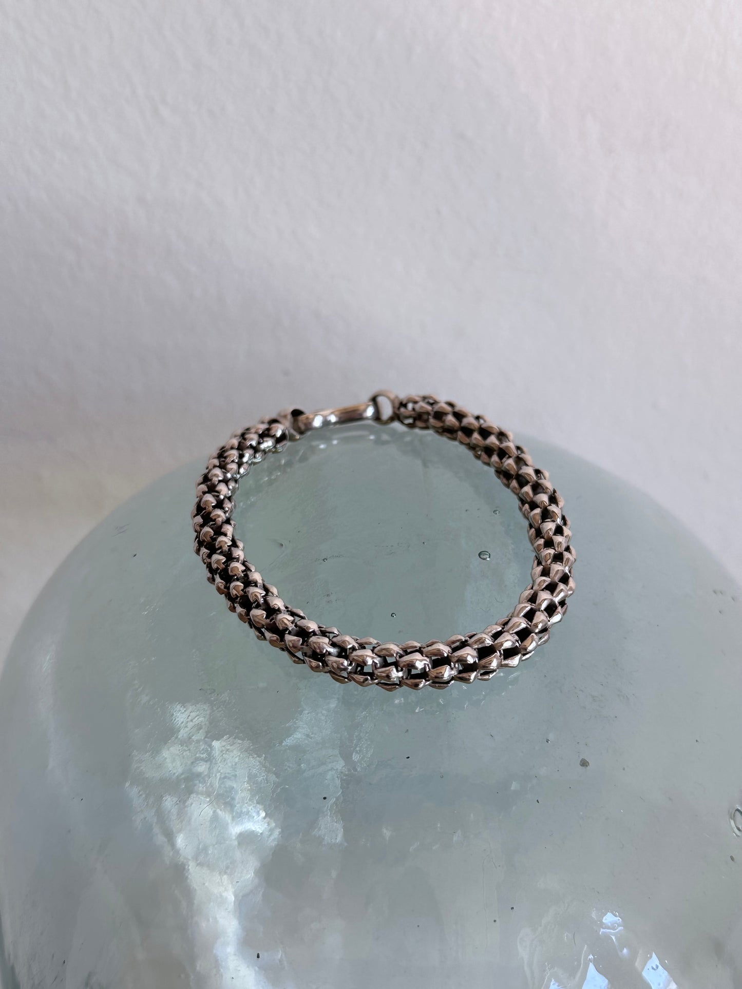 Italy 925 silver serpent snake chain bracelet vintage old antique シルバーブレスレット シルバーアクセサリー ヴィンテージシルバー ヴィンテージシルバーアクセサリー ジュエリー シルバージュエリー シルバー ヴィンテージ TOTO プラハ