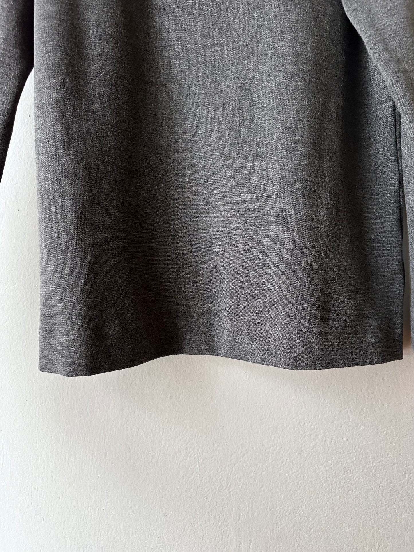 cos assymetrical zip jersey top