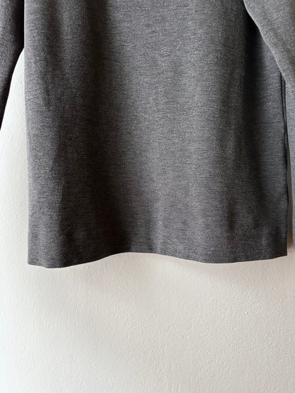 cos assymetrical zip jersey top