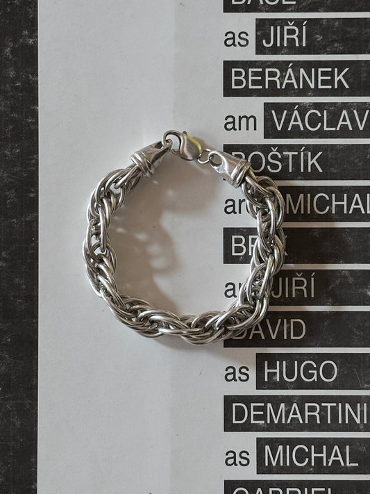 Italy vintage artisanal chain bracelet