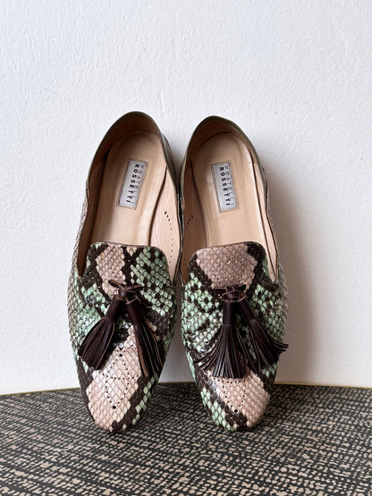 Fratelli rossetti python tassel slipper