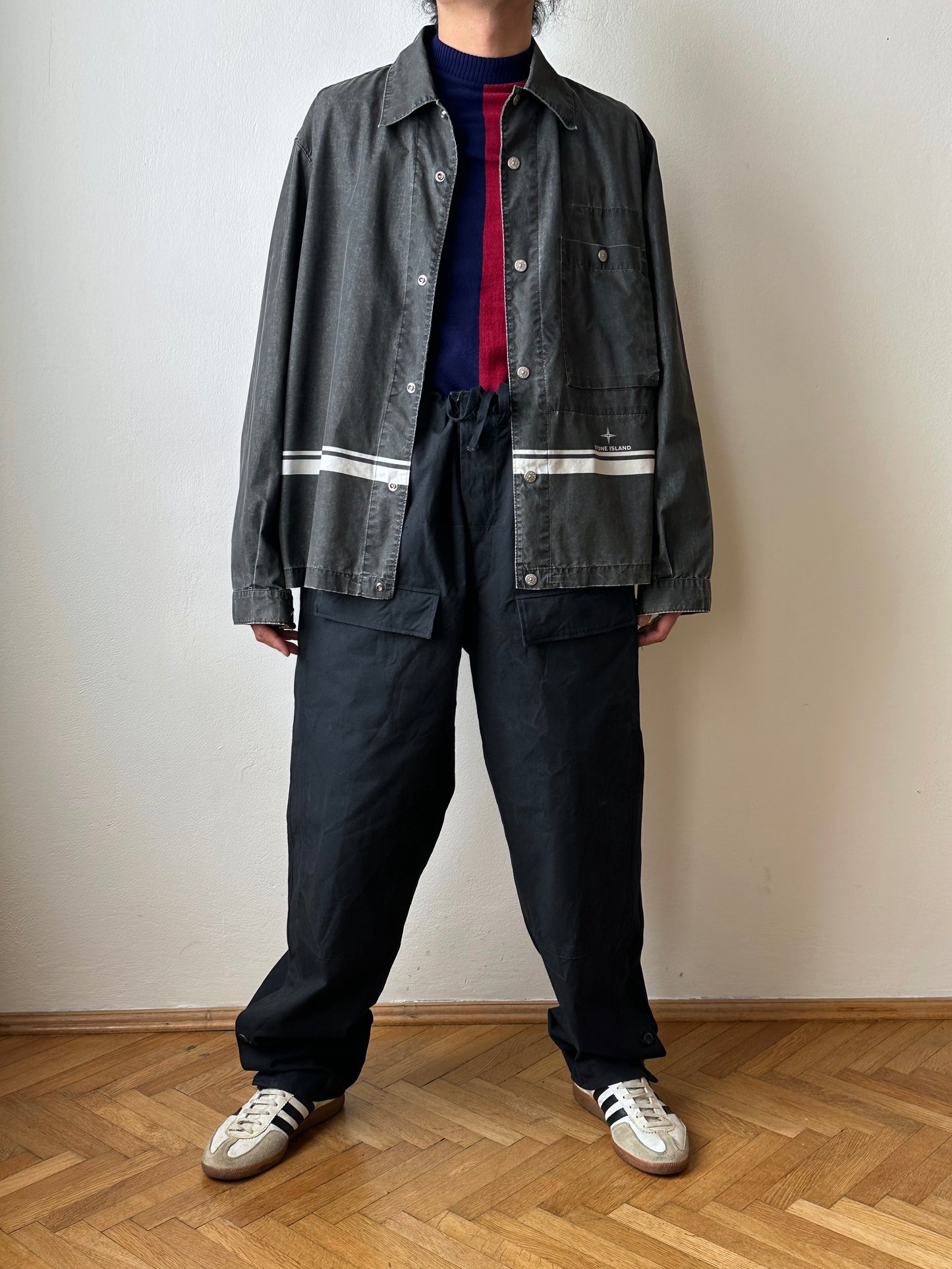 SS'99 Stone Island cotton/nylon shirt jacket