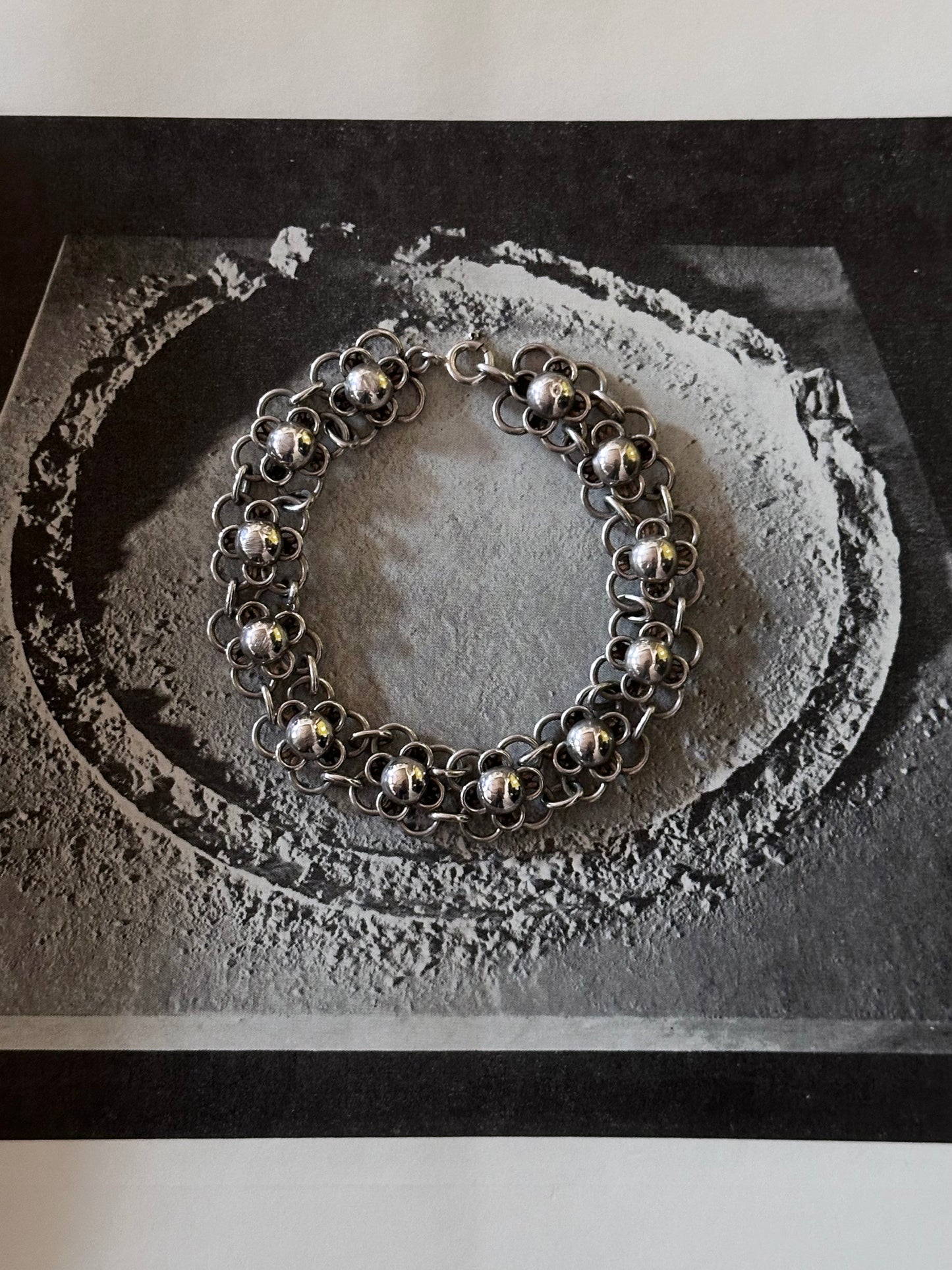 German 800 floret link bracelet