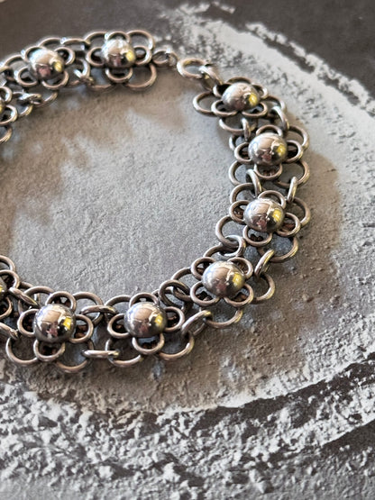 German 800 floret link bracelet