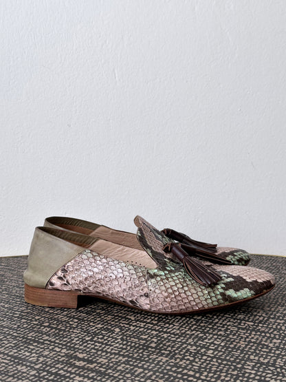 Fratelli rossetti python tassel slipper