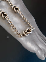 reef knots flat chain bracelet