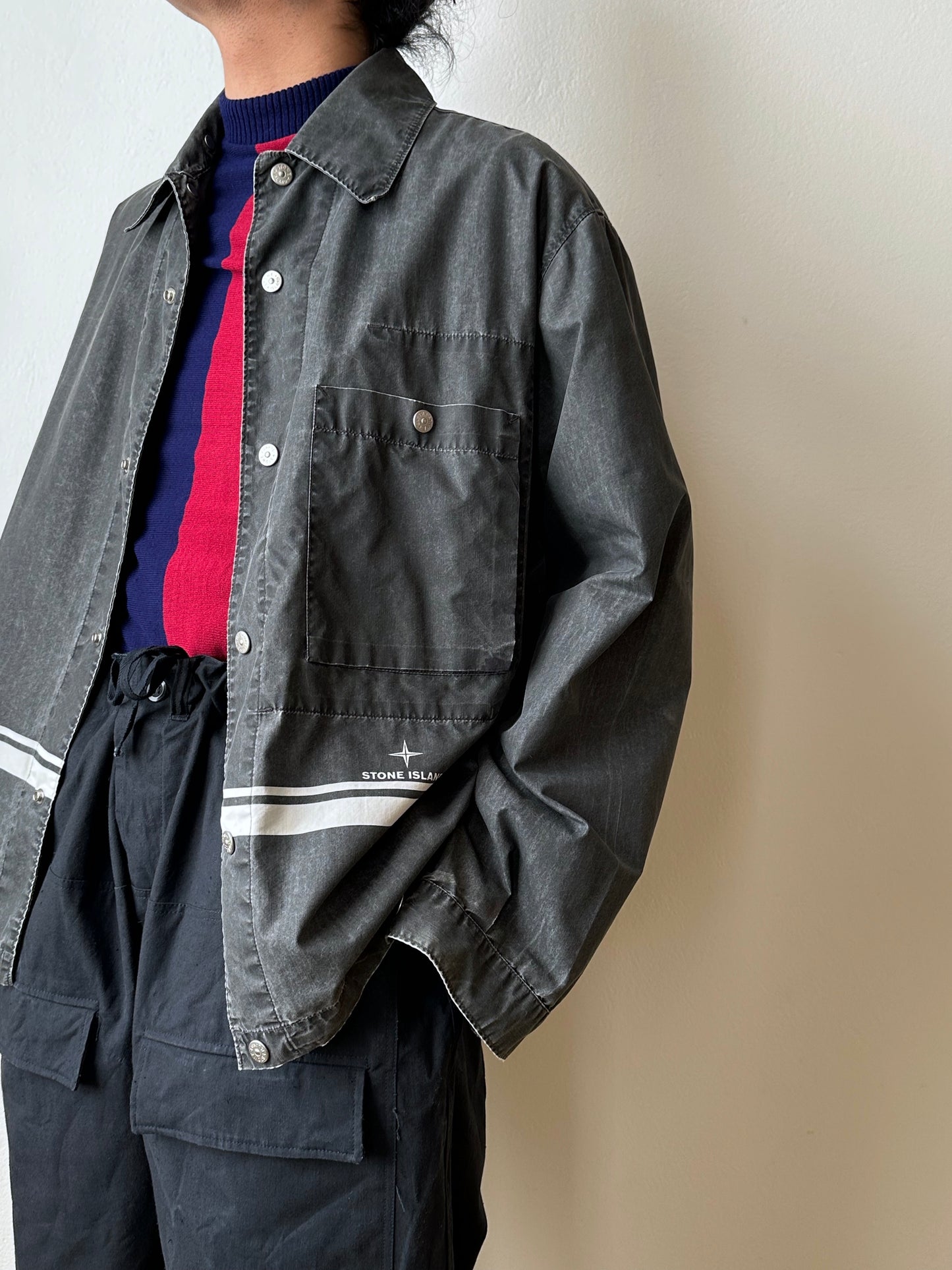 SS'99 Stone Island cotton/nylon shirt jacket
