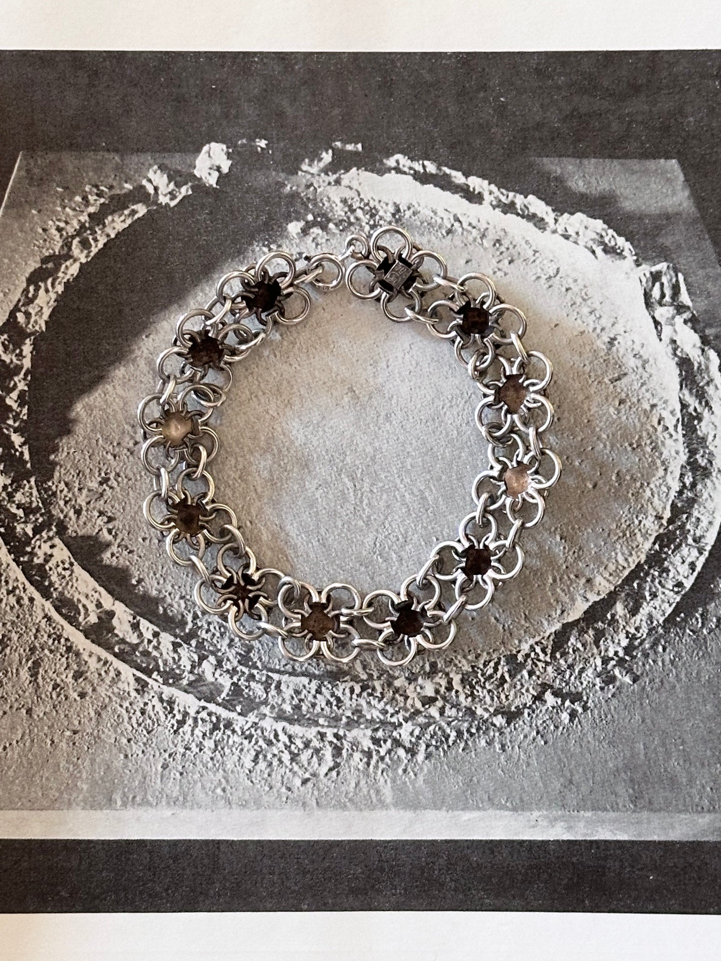 German 800 floret link bracelet