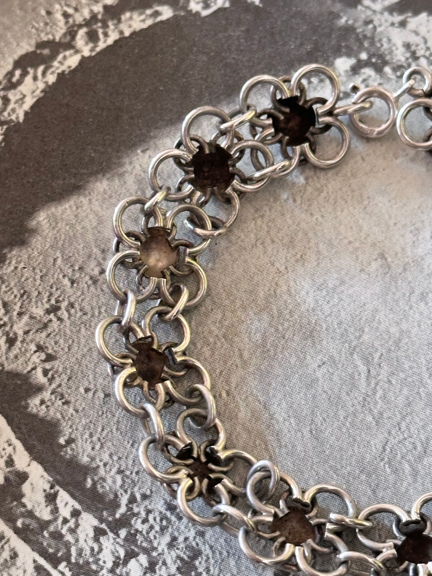 German 800 floret link bracelet