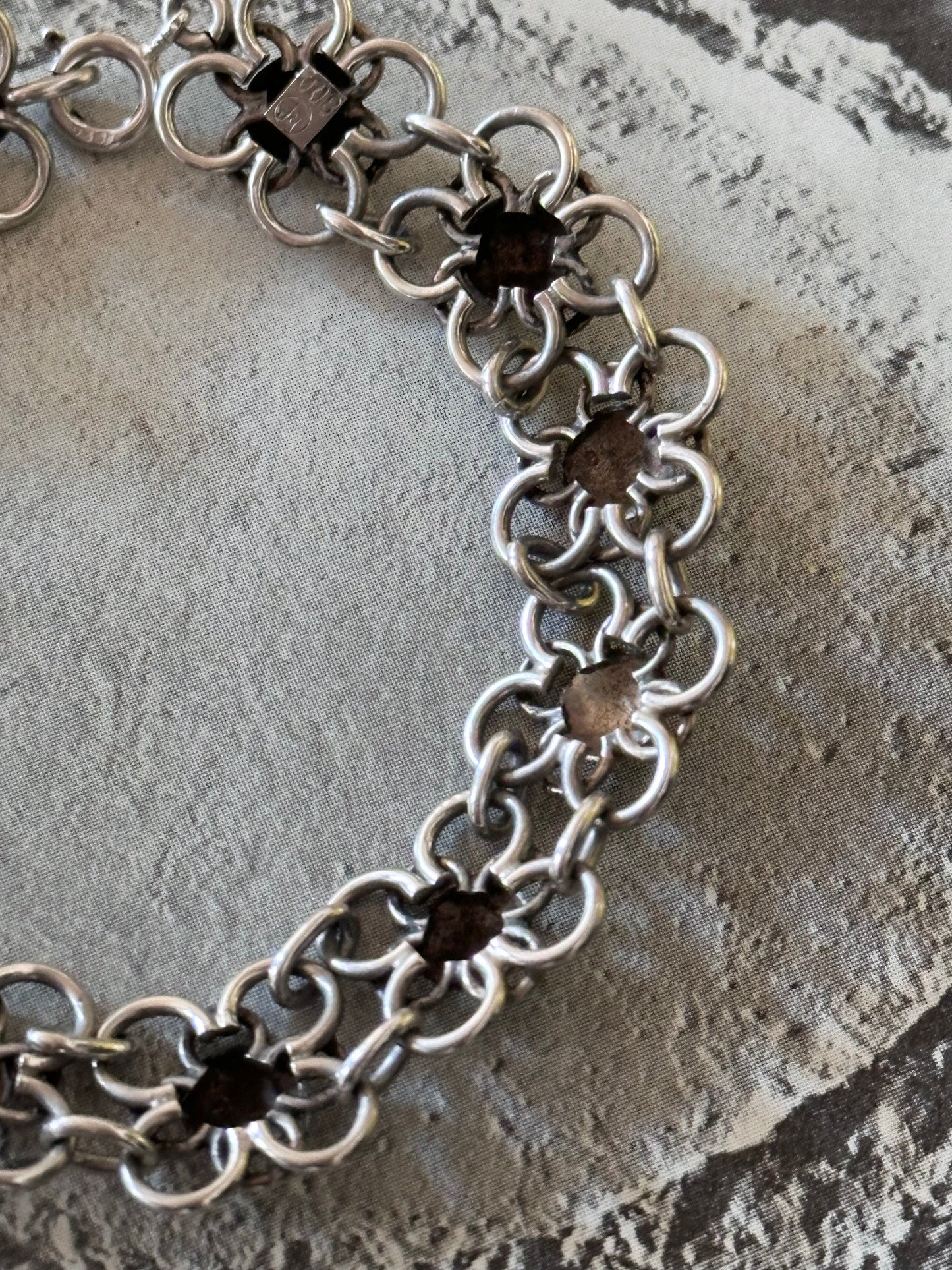 German 800 floret link bracelet