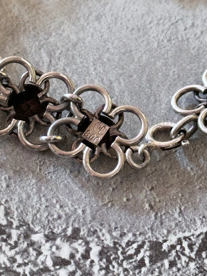 German 800 floret link bracelet