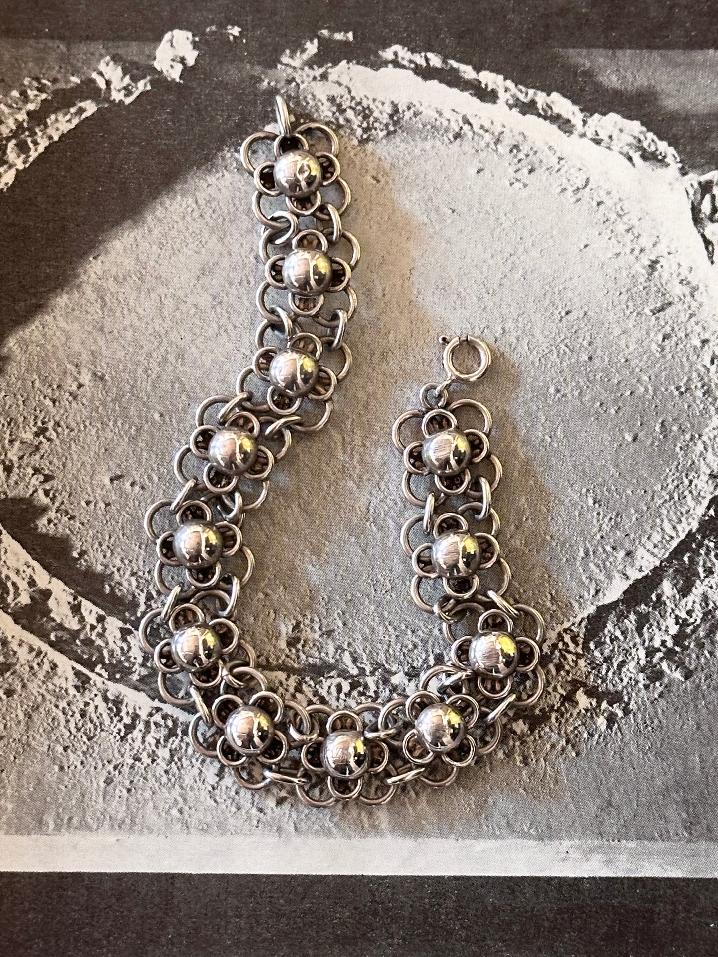 German 800 floret link bracelet