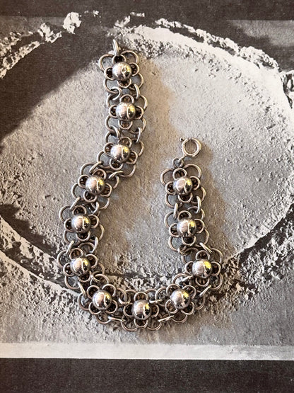 German 800 floret link bracelet