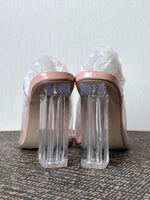 clear heel sandal