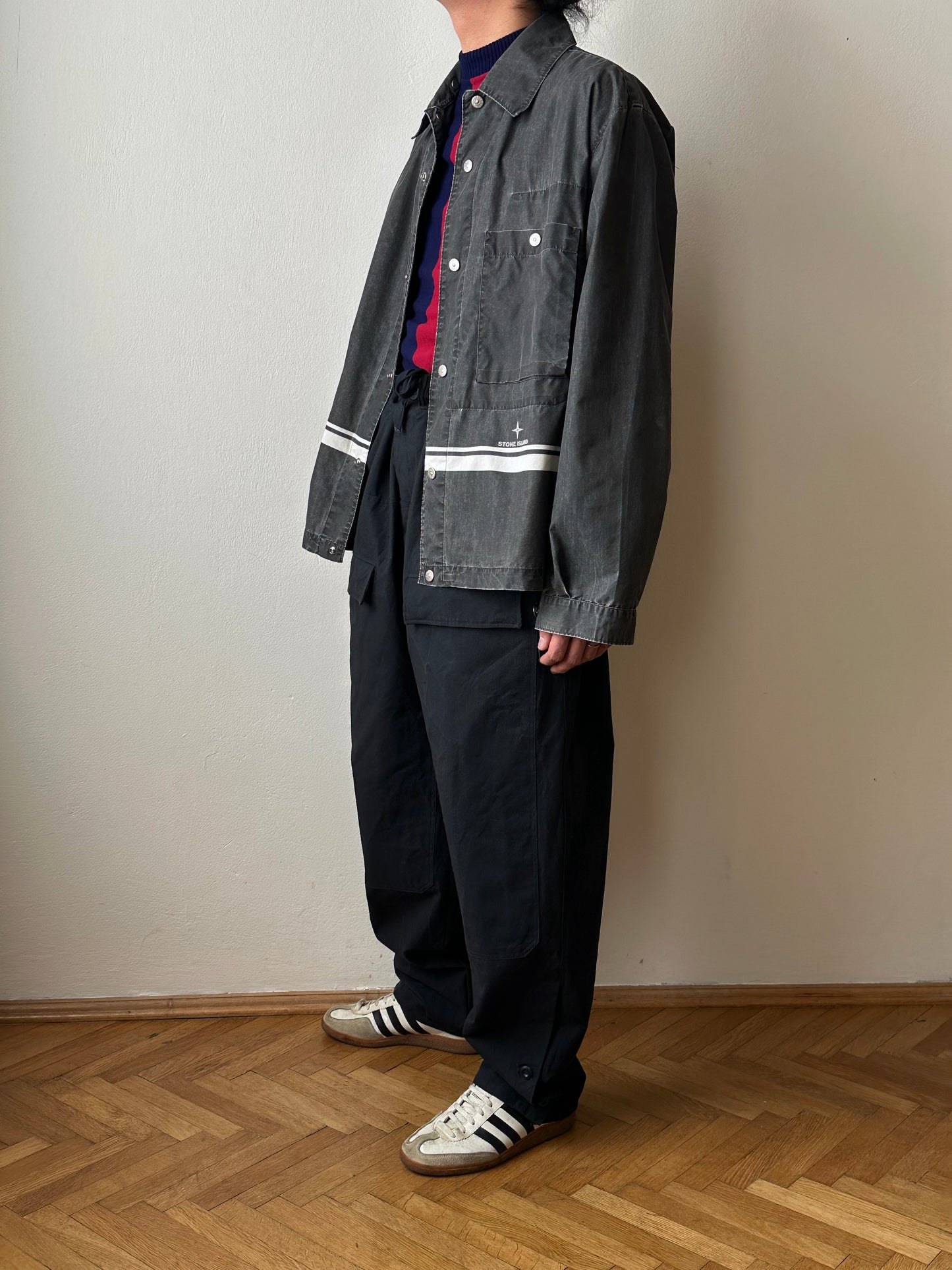 SS'99 Stone Island cotton/nylon shirt jacket