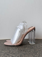 clear heel sandal