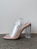 clear heel sandal