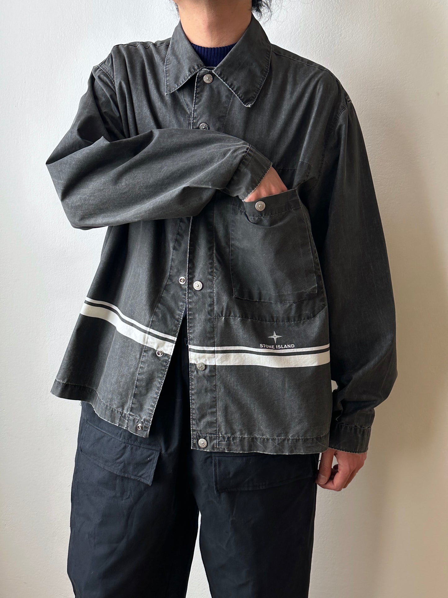 SS'99 Stone Island cotton/nylon shirt jacket
