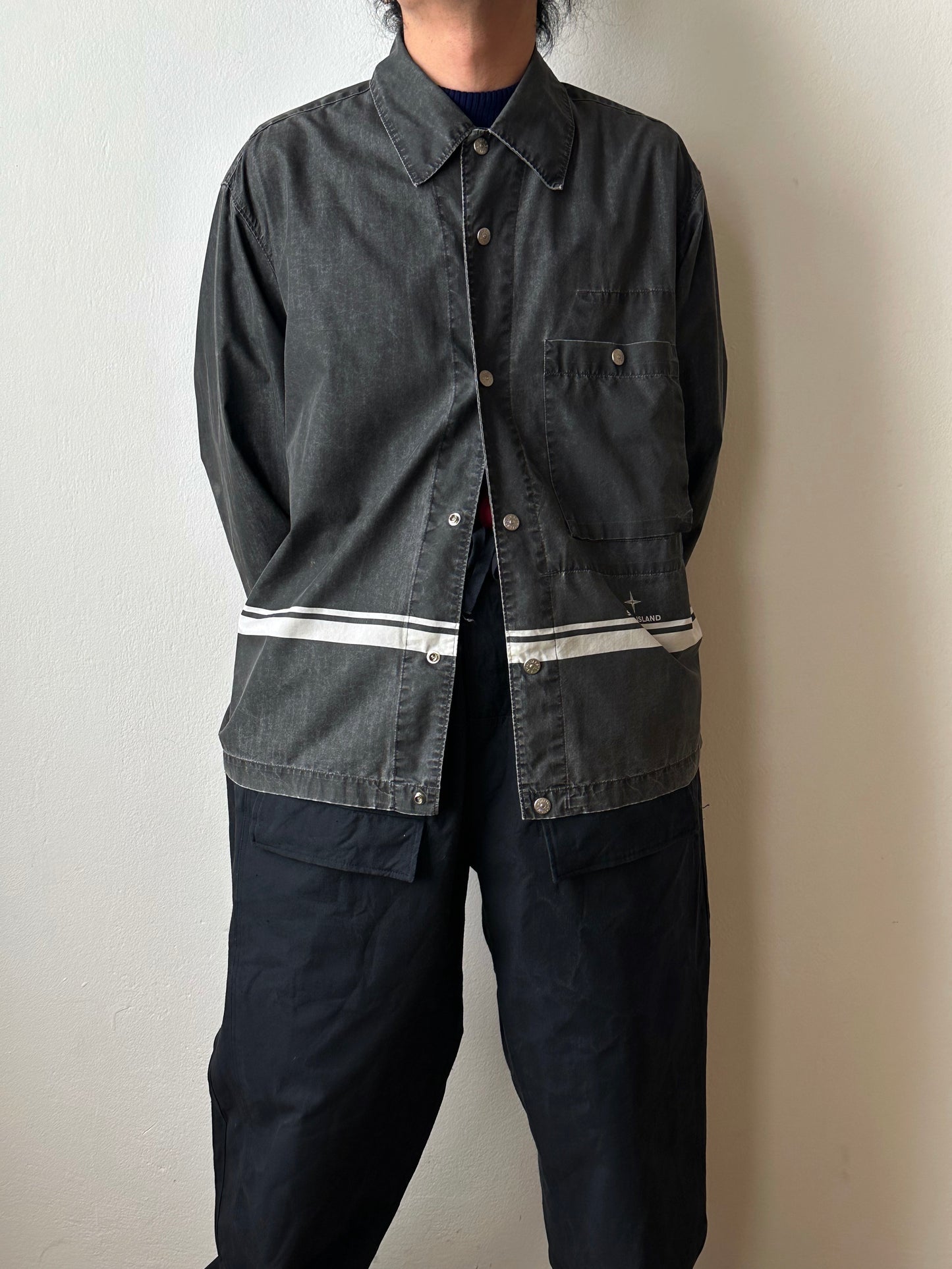 SS'99 Stone Island cotton/nylon shirt jacket