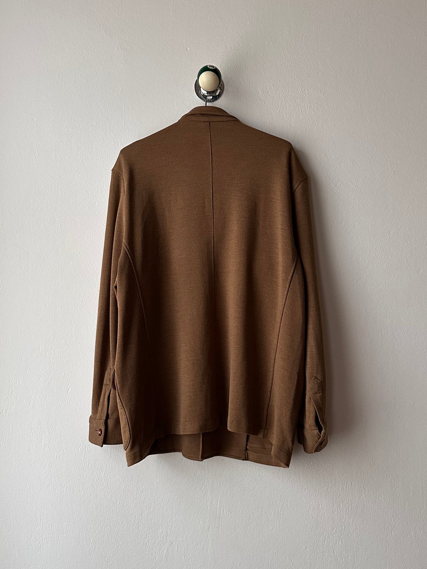 Brown knit blazer