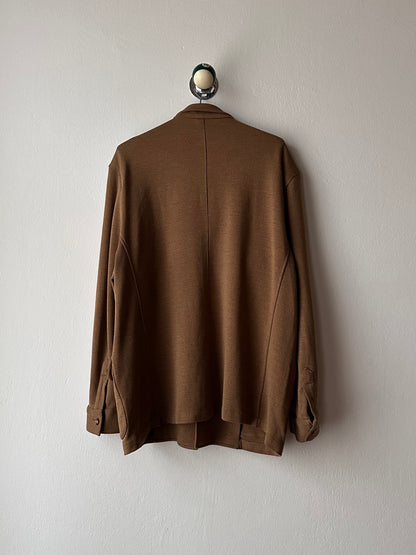 Brown knit blazer