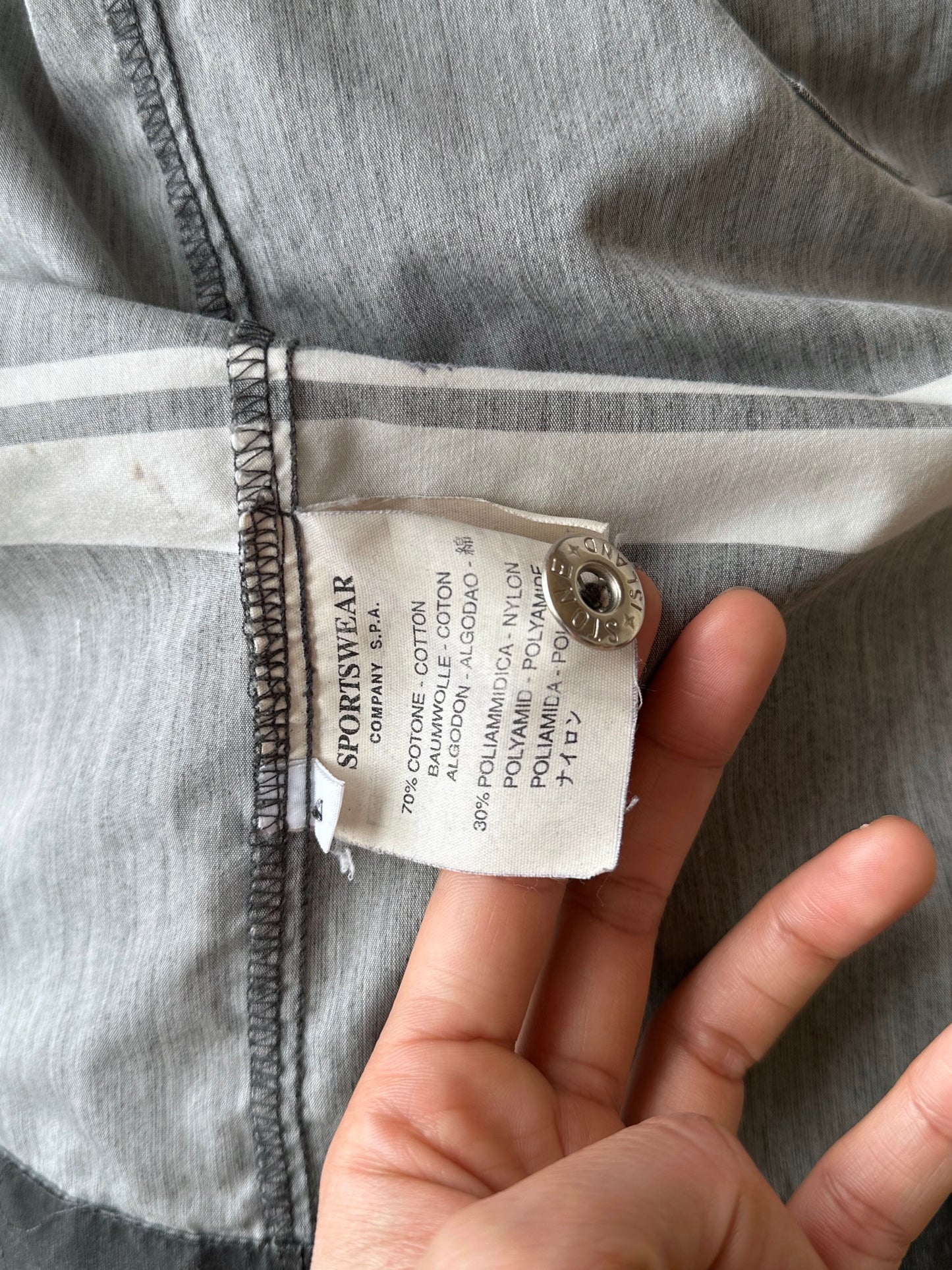 SS'99 Stone Island cotton/nylon shirt jacket