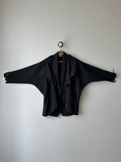 1980s bossini boxy jacket in black
