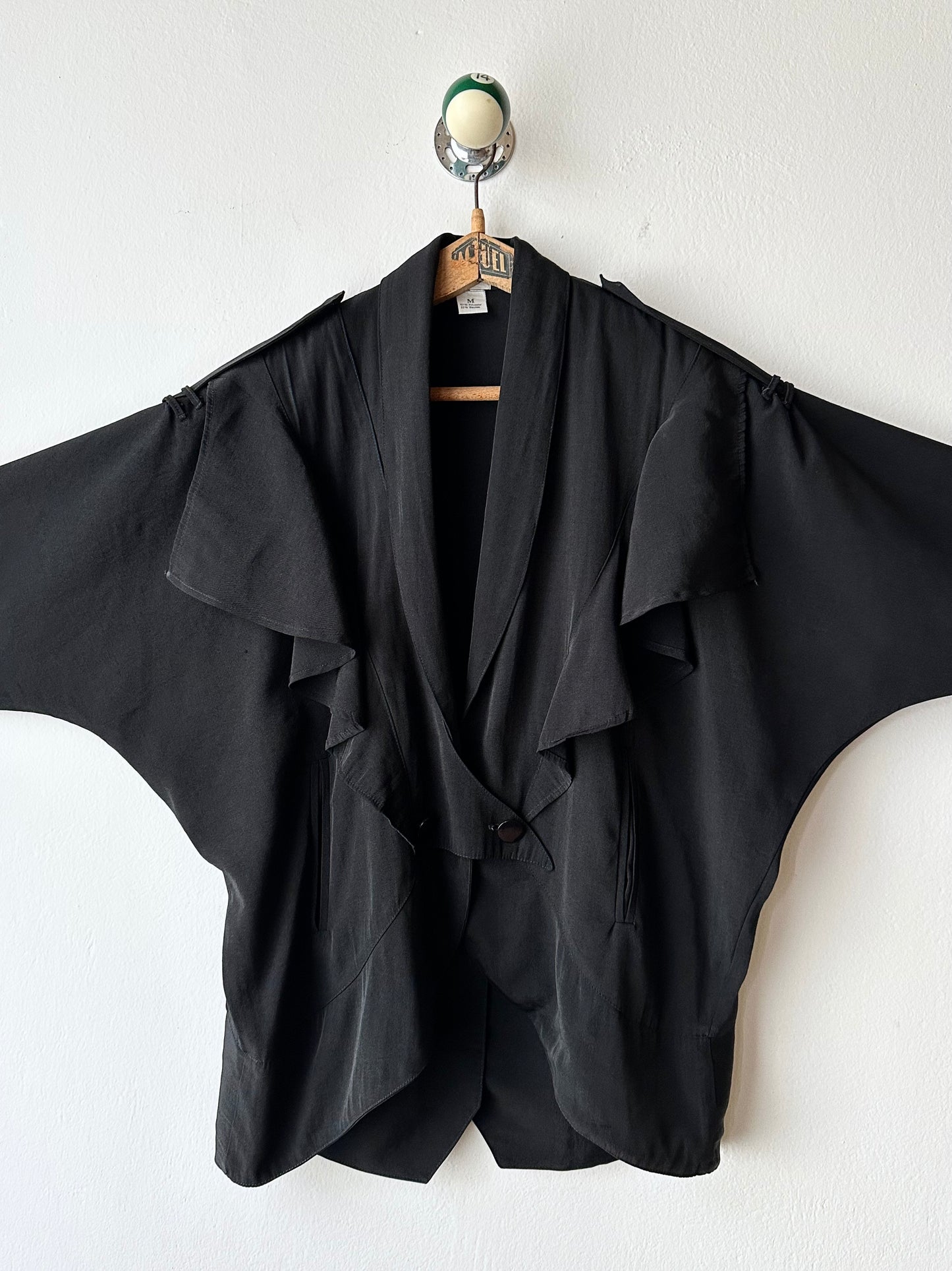 1980s bossini boxy jacket in black