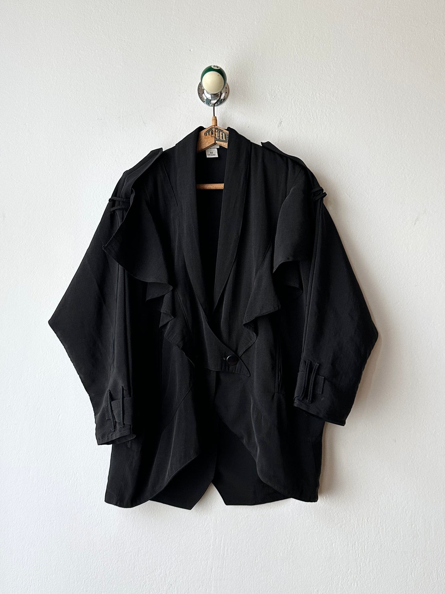 1980s bossini boxy jacket in black