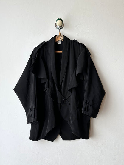 1980s bossini boxy jacket in black