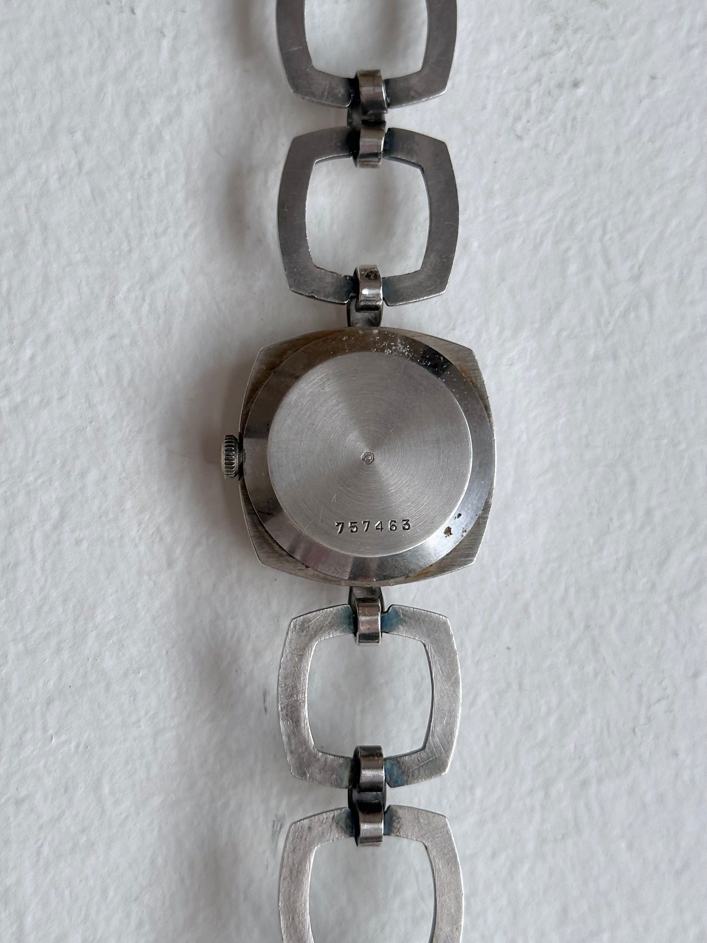 60-70s France silver blue dial watch