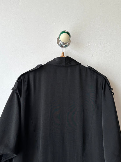 1980s bossini boxy jacket in black