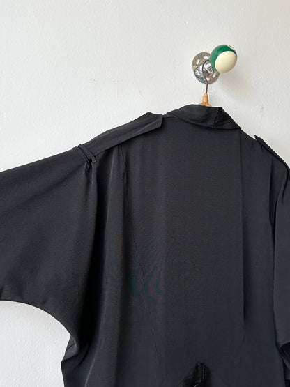 1980s bossini boxy jacket in black
