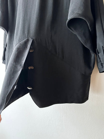 1980s bossini boxy jacket in black