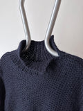 handmade navy knit dress