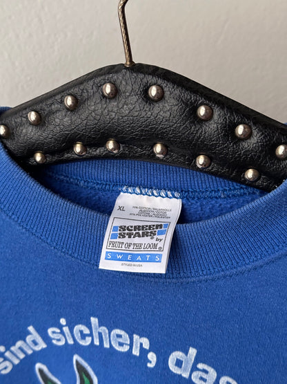 Late 90s printed sweatshirt - XL