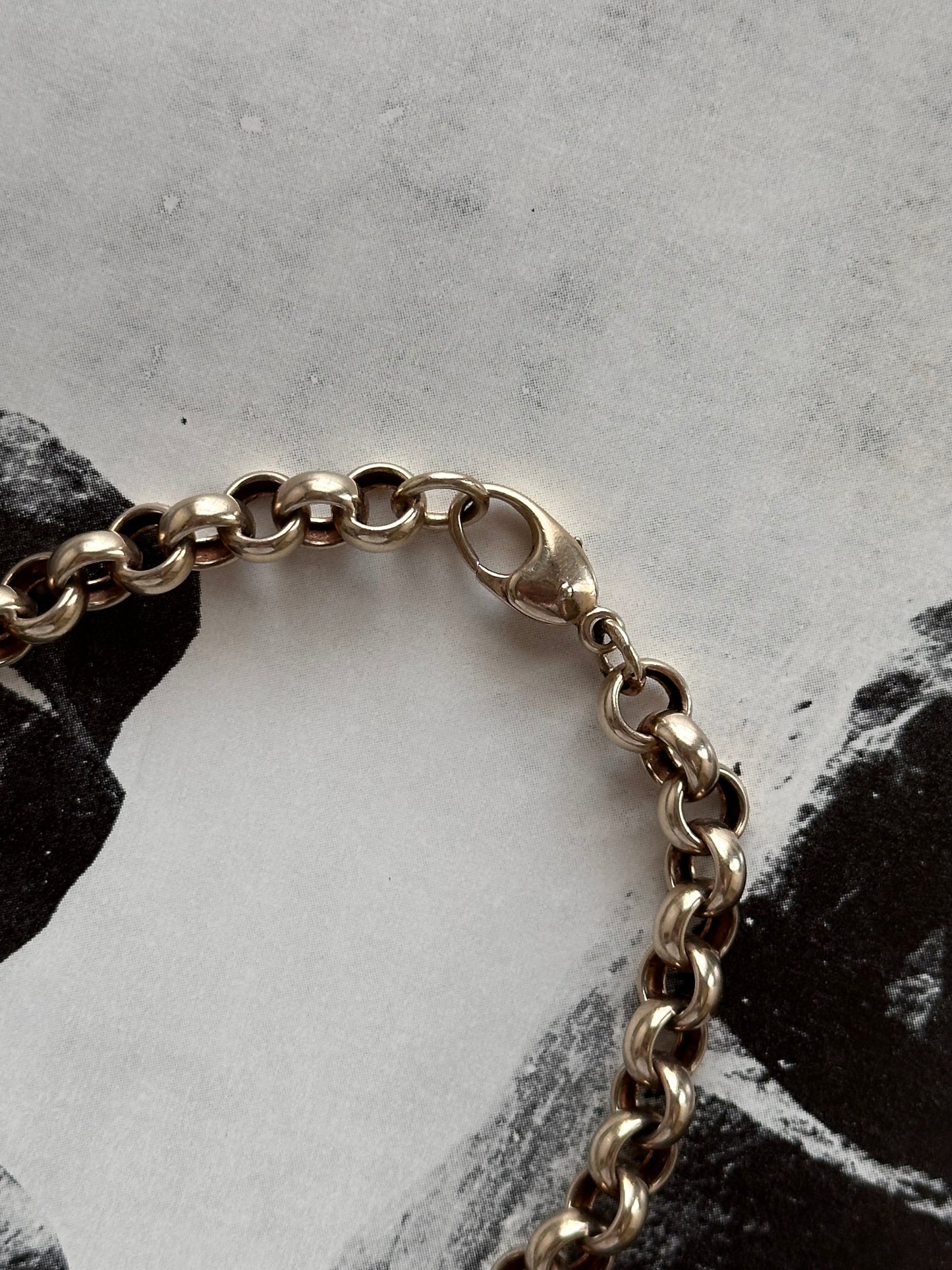 AUREA 925 champagne gold rolo crescendo necklace