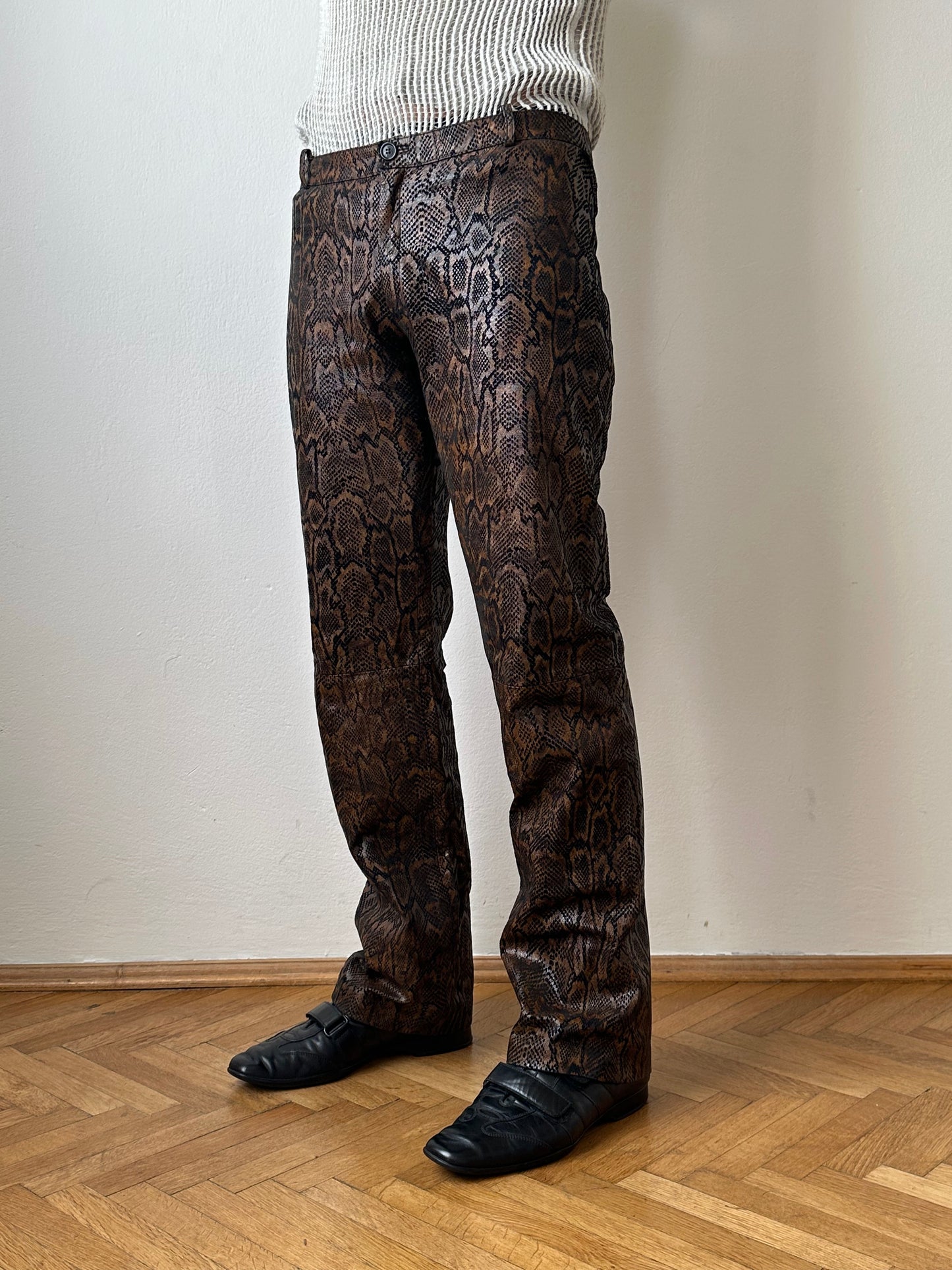 Italy Leather trousers - w32