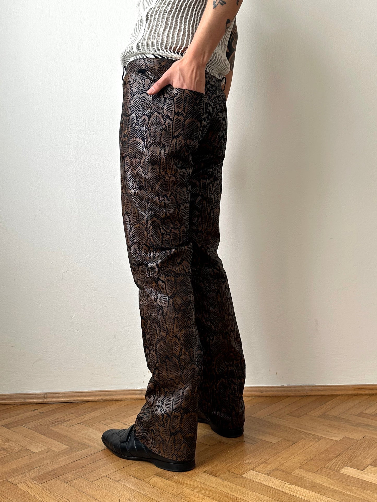 Italy Leather trousers - w32