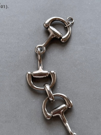French old horsebit metal bracelet