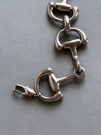 French old horsebit metal bracelet
