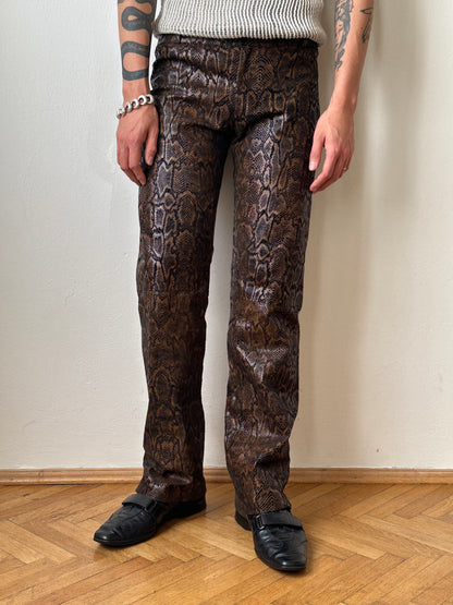 Italy Leather trousers - w32