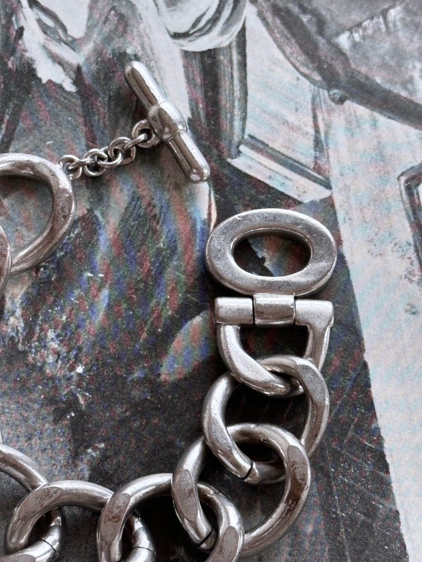 Agatha Paris metal curb chain bracelet