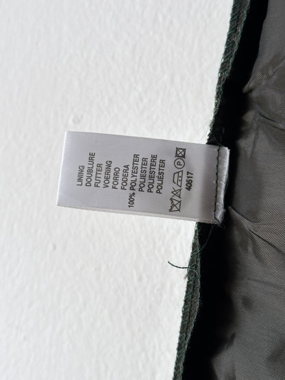 Virgin wool dress shorts in grey olive W30