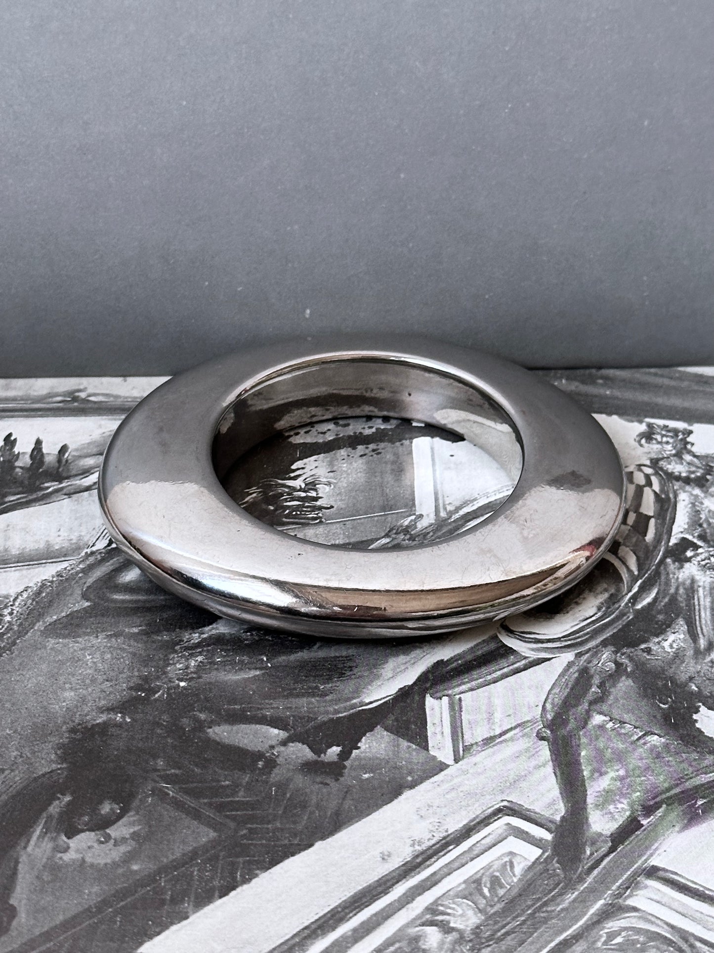 70s France space age metal bangle