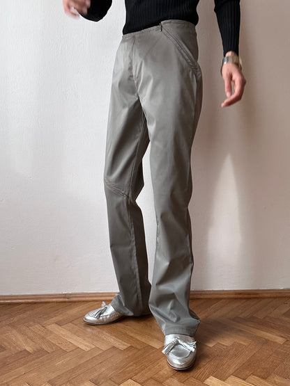 Italy odd zip pants - W29